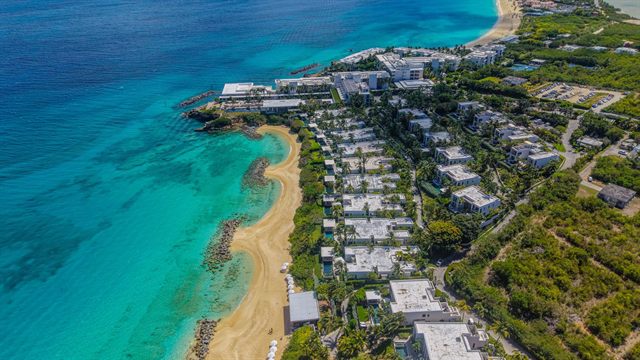 Anguilla beachfront resorts from the air