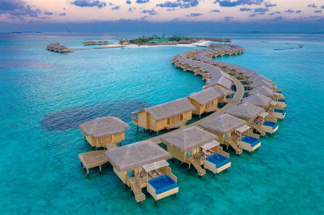 Maldives water villas